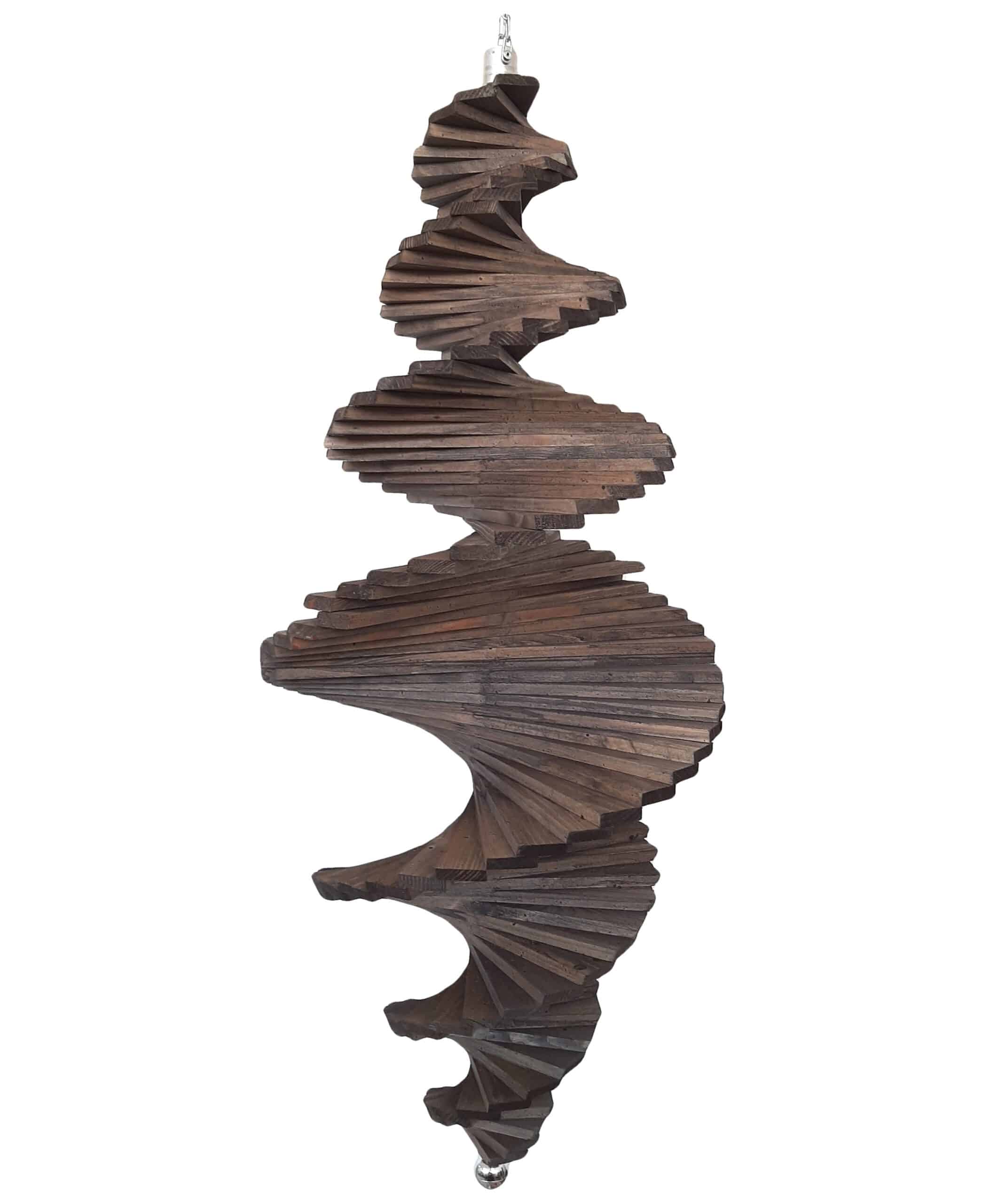Drvena spirala za vjetar 100cm
