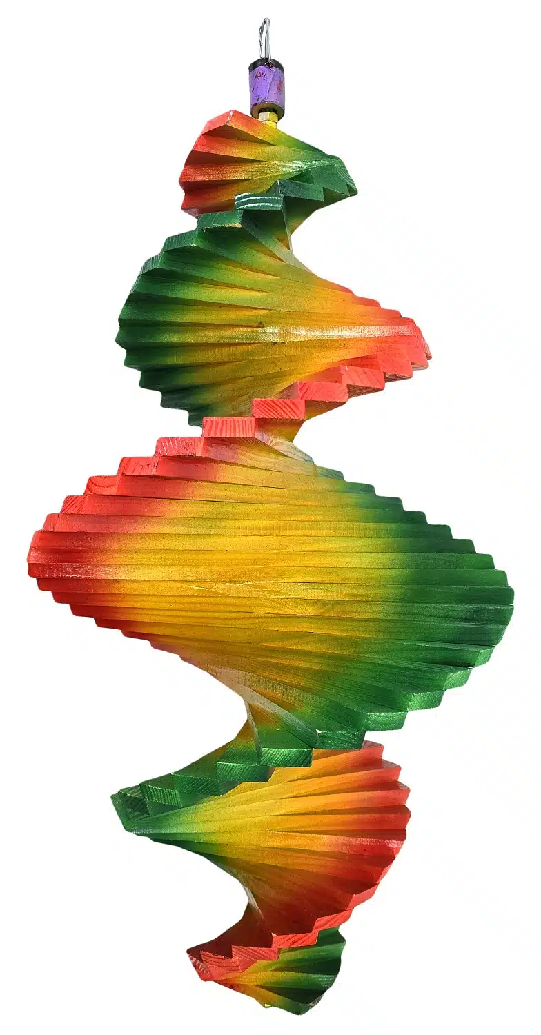 Drvena spirala za vjetar 100cm