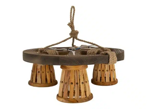 Drvena lampa (tri točke)