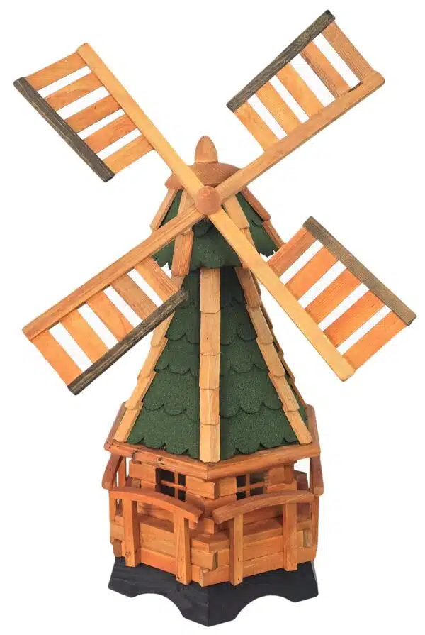 Drvena vrtna vjetrenjača, rotirajuća, ukrasna 95 cm