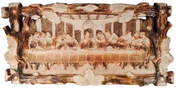 Drvena slika "Posljednja večera" 120 x 58 cm