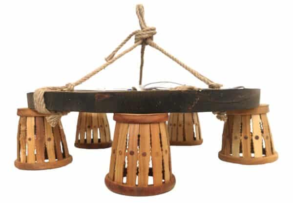 Drvena svjetiljka (petokraka)