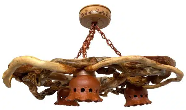 Drvena lampa u tri točke