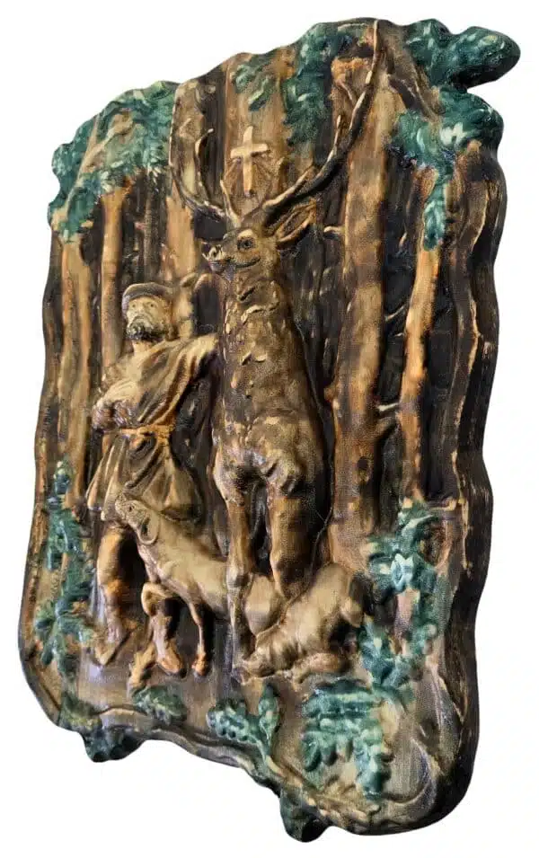 Rezbarena slika sv. Huberta – zaštitnika lovaca - Image 2