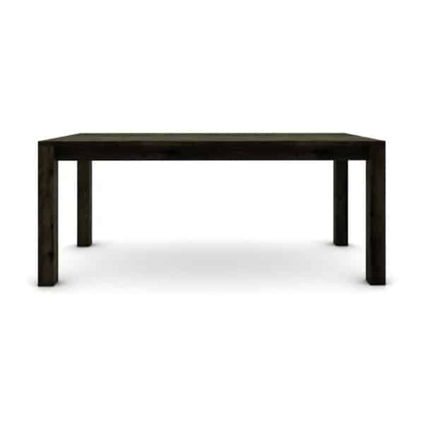 Hrastov stol 180 x 80 cm, crni sa srebrnim efektom - Image 2
