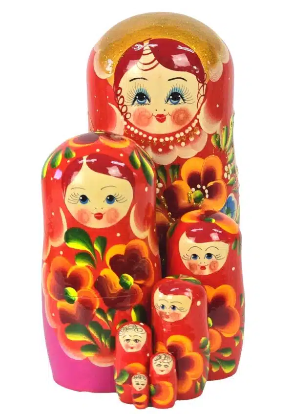 Originalna ruska matrjoška 22 cm, set od 7 kom - Image 3