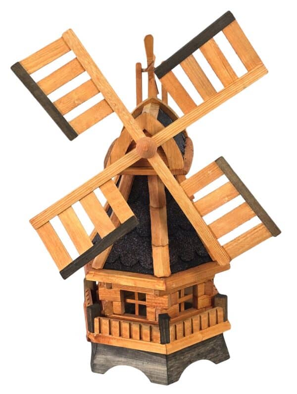 Drvena vrtna vjetrenjača, rotirajuća, ukrasna 73 cm - Image 3