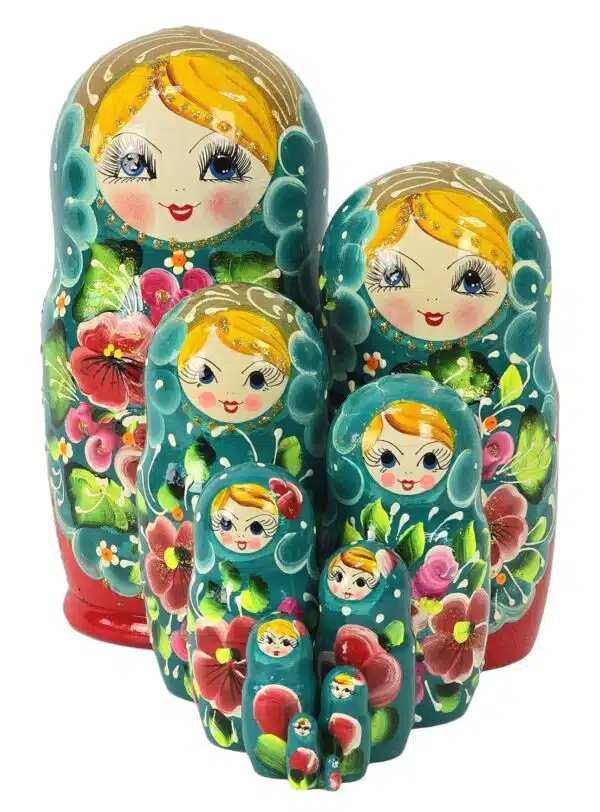 Originalna ruska matrjoška 26 cm, set od 10 kom - Image 3