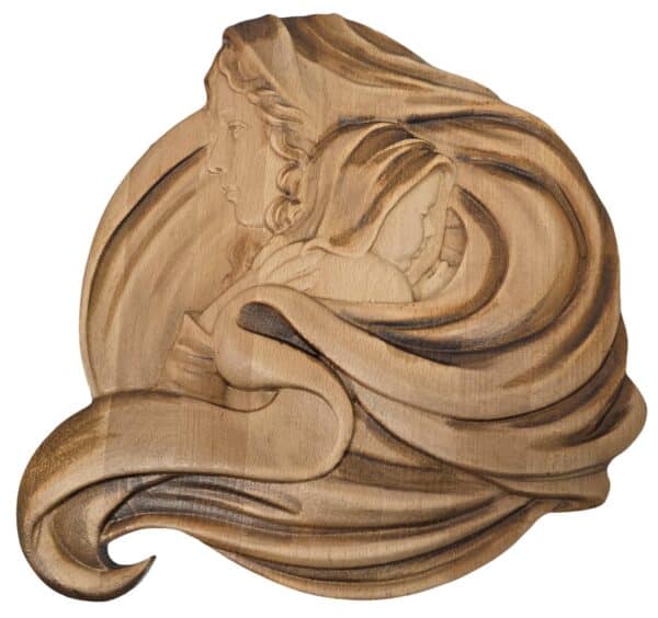 Slika Djevice Marije s Isusom Kristom 40 x 40 cm - Image 3