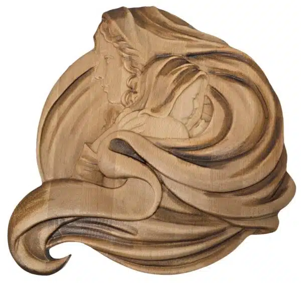 Slika Djevice Marije s Isusom Kristom 40 x 40 cm - Image 3