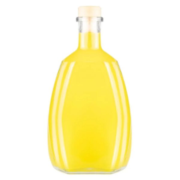 Staklena boca konjaka 500 ml sa čepom - Image 3