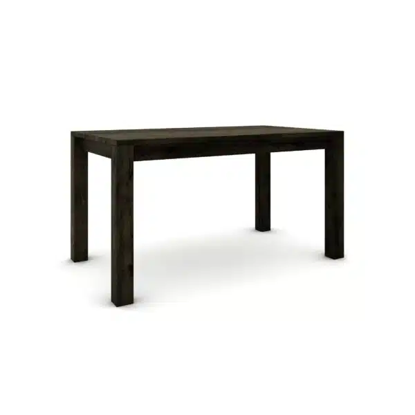 Hrastov stol 140 x 80 cm, crni sa srebrnim efektom - Image 3