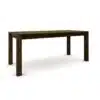 Hrastov stol 180 x 80 cm, braon brušen sa zlatnim efektom - Image 3