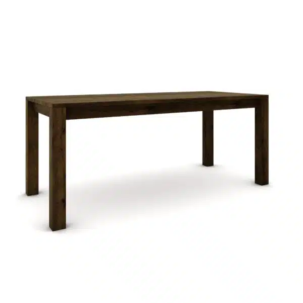 Hrastov stol 180 x 80 cm, braon brušen sa zlatnim efektom - Image 3