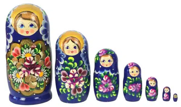 Originalna ruska matrjoška 22 cm, set od 7 kom - Image 4