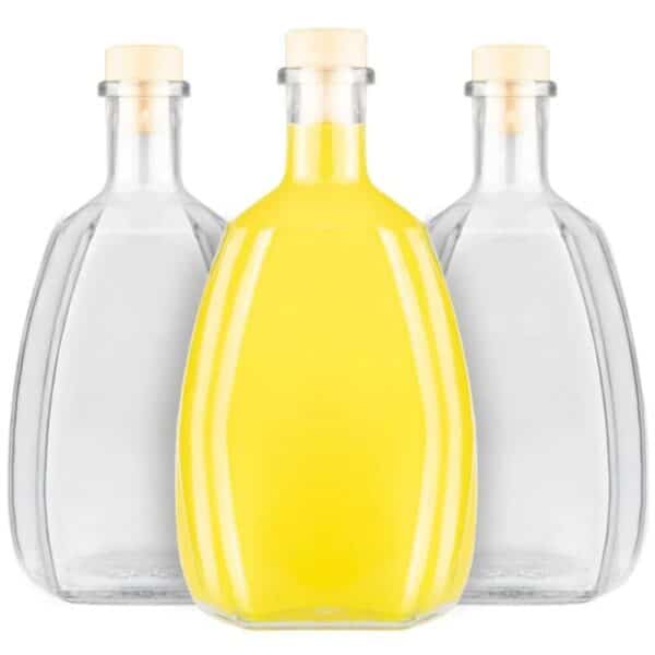 Staklena boca konjaka 500 ml sa čepom - Image 4