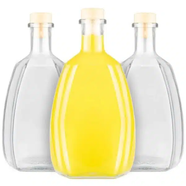 Staklena boca konjaka 500 ml sa čepom - Image 4
