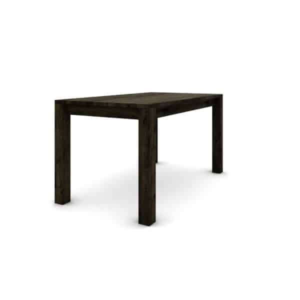 Hrastov stol 140 x 80 cm, crni sa srebrnim efektom - Image 4