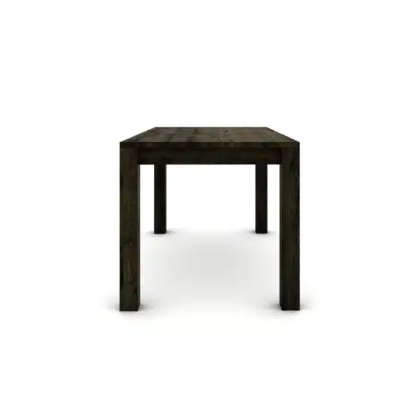 Hrastov stol 140 x 80 cm, crni sa srebrnim efektom - Image 5