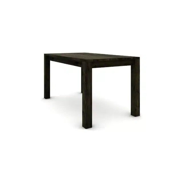 Hrastov stol 140 x 80 cm, crni sa srebrnim efektom - Image 6