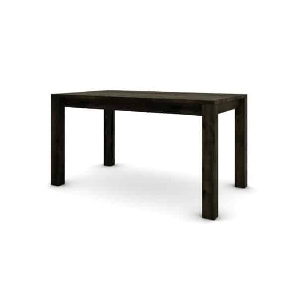 Hrastov stol 140 x 80 cm, crni sa srebrnim efektom - Image 7