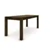 Hrastov stol 180 x 80 cm, braon brušen sa zlatnim efektom - Image 7