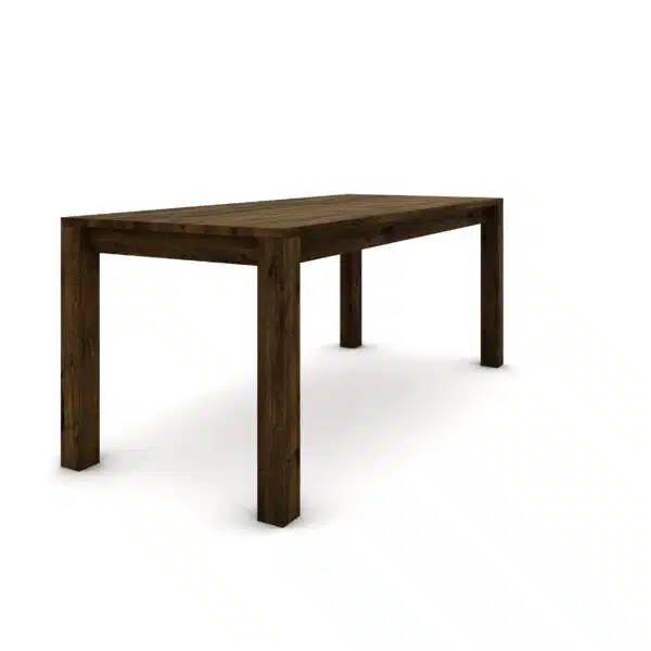 Hrastov stol 180 x 80 cm, braon brušen sa zlatnim efektom - Image 7
