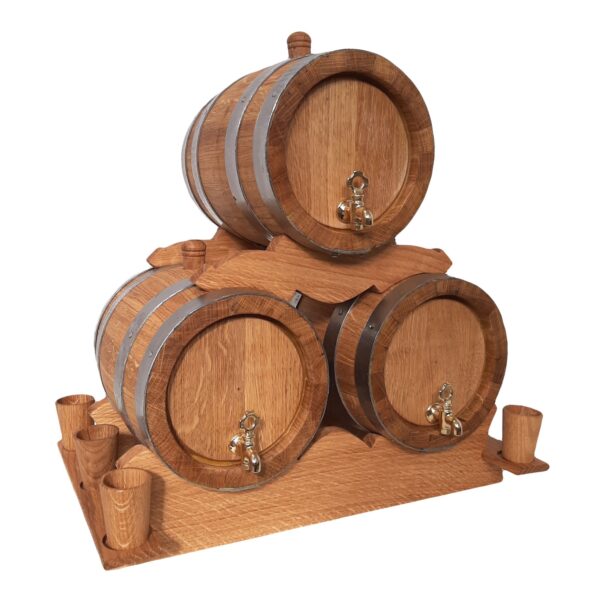 Set hrastovih bačvi od 2 l - 3 komada - Image 3