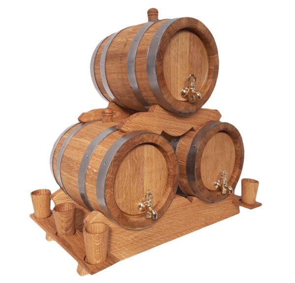 Set hrastovih bačvi od 2 l - 3 komada - Image 2